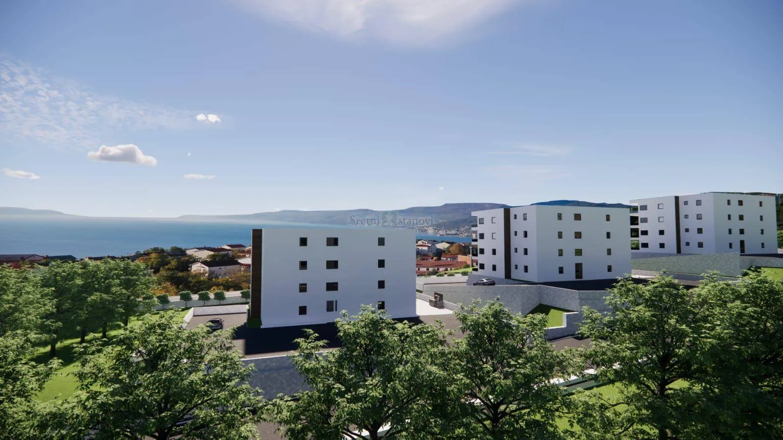 stan novogradnja rešetari, 2s+db, pogled na more - slika 4