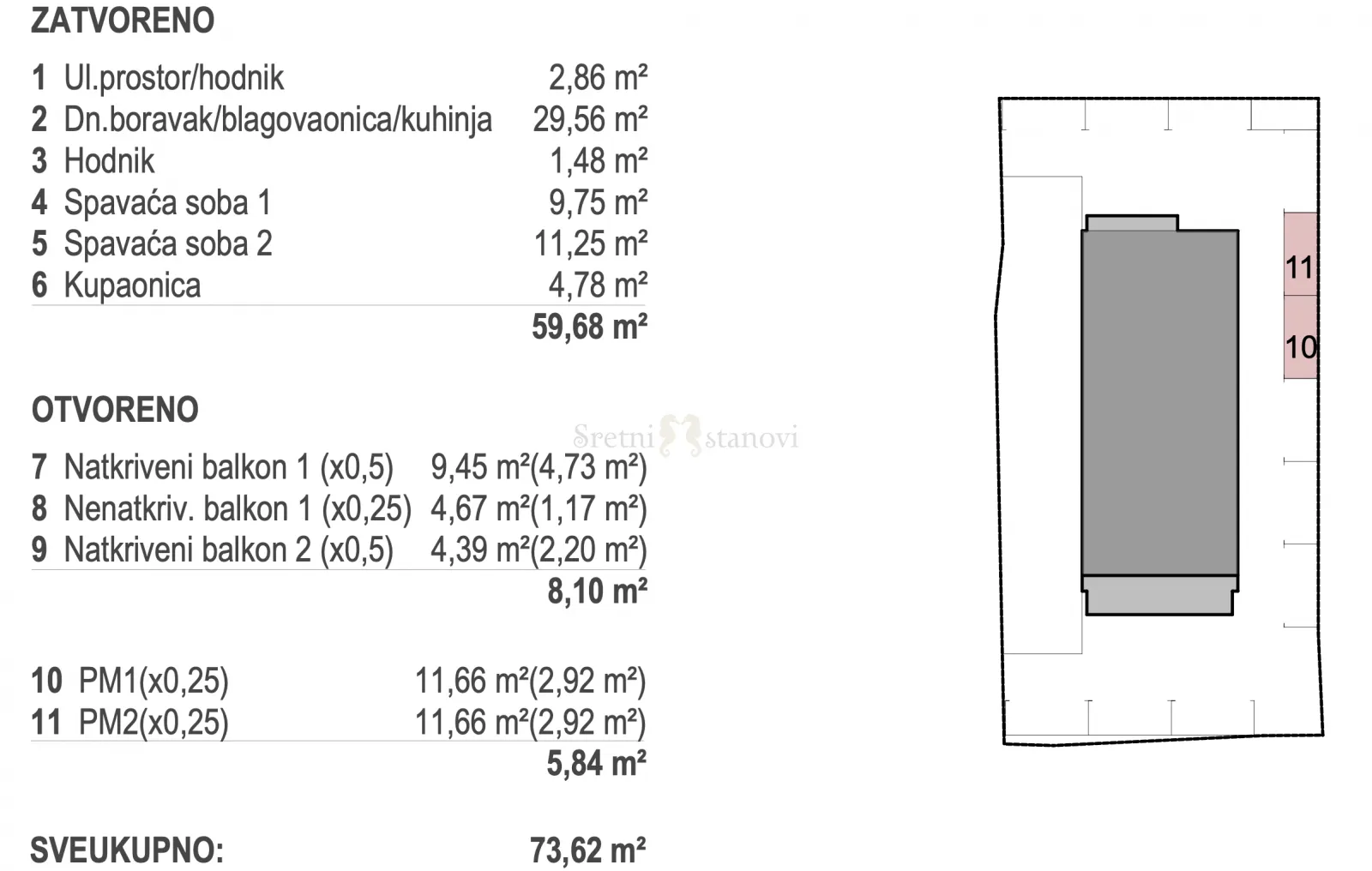 stan apartman mandre, 2s+db, blizina mora, otok pag, novogradnja - slika 13