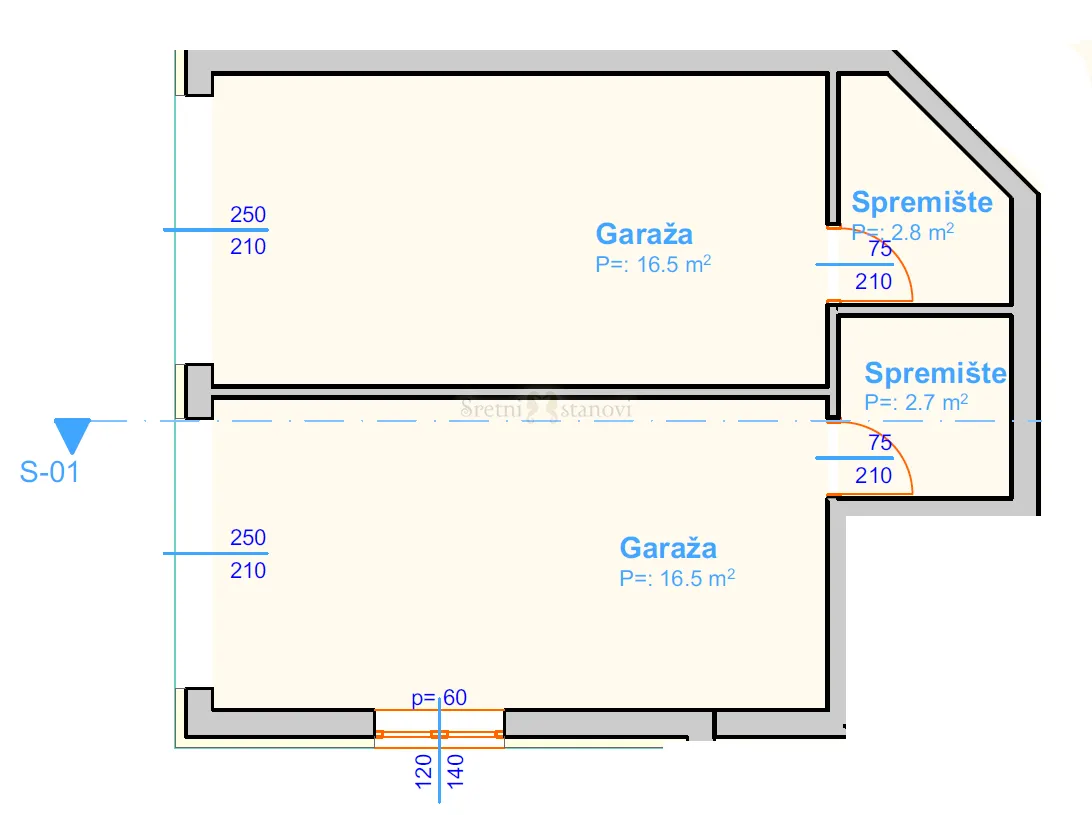 rešetari , stan 3s+db , penthouse , garaža - slika 8