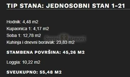 stan umag, 1s+db, parking, spremište u cijeni (1-21) - slika 7