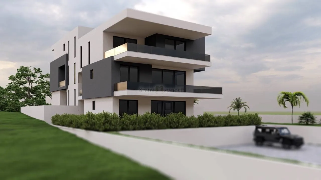 Penthouse stan novogradnja Mandre, Kolan, blizina mora pogled na more, otok Pag, 3S+DB