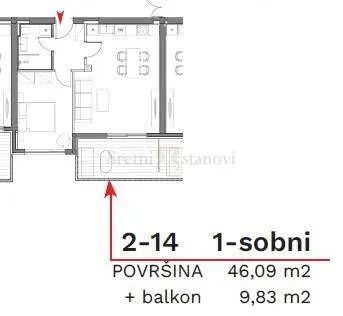 stan umag, 1s+db, parking, spremište u cijeni (2-14) - slika 6