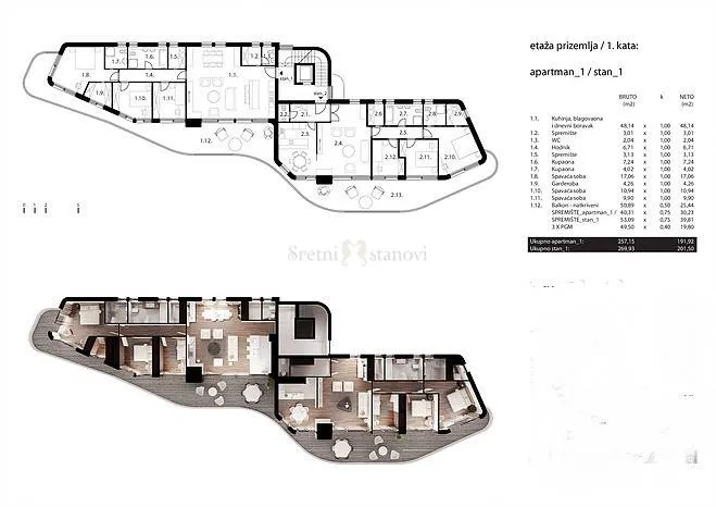opatija, 192 m2, luksuzni stan s garažom - slika 7
