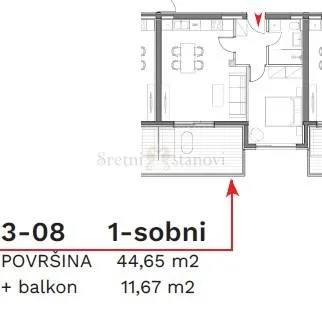 stan umag, 1s+db, parking, spremište u cijeni (3-08) - slika 6