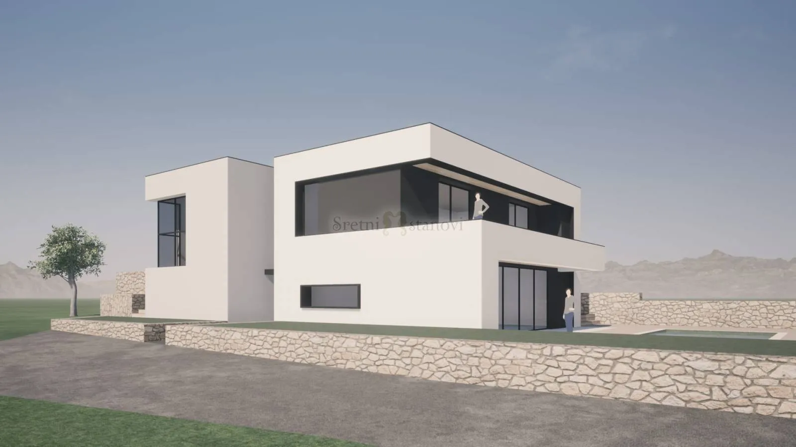 građevinsko zemljište sa projektom za vilu, potočnica, otok pag - slika 3