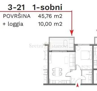 stan umag, 1s+db, parking, spremište u cijeni (3-21) - slika 6