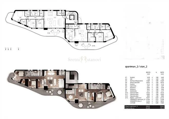 opatija, 183 m2, luksuzni stan s garažom - slika 6