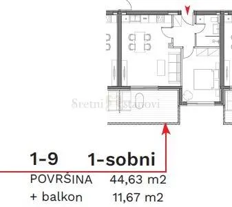 stan umag, 1s+db, parking, spremište u cijeni (1-09) - slika 6