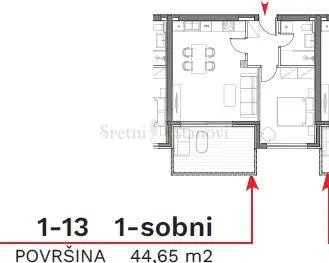 stan umag, 1s+db, parking, spremište u cijeni (1-13) - slika 6