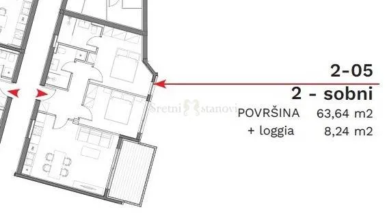 stan umag, 2s+db, parking, spremište u cijeni (2-05) - slika 6