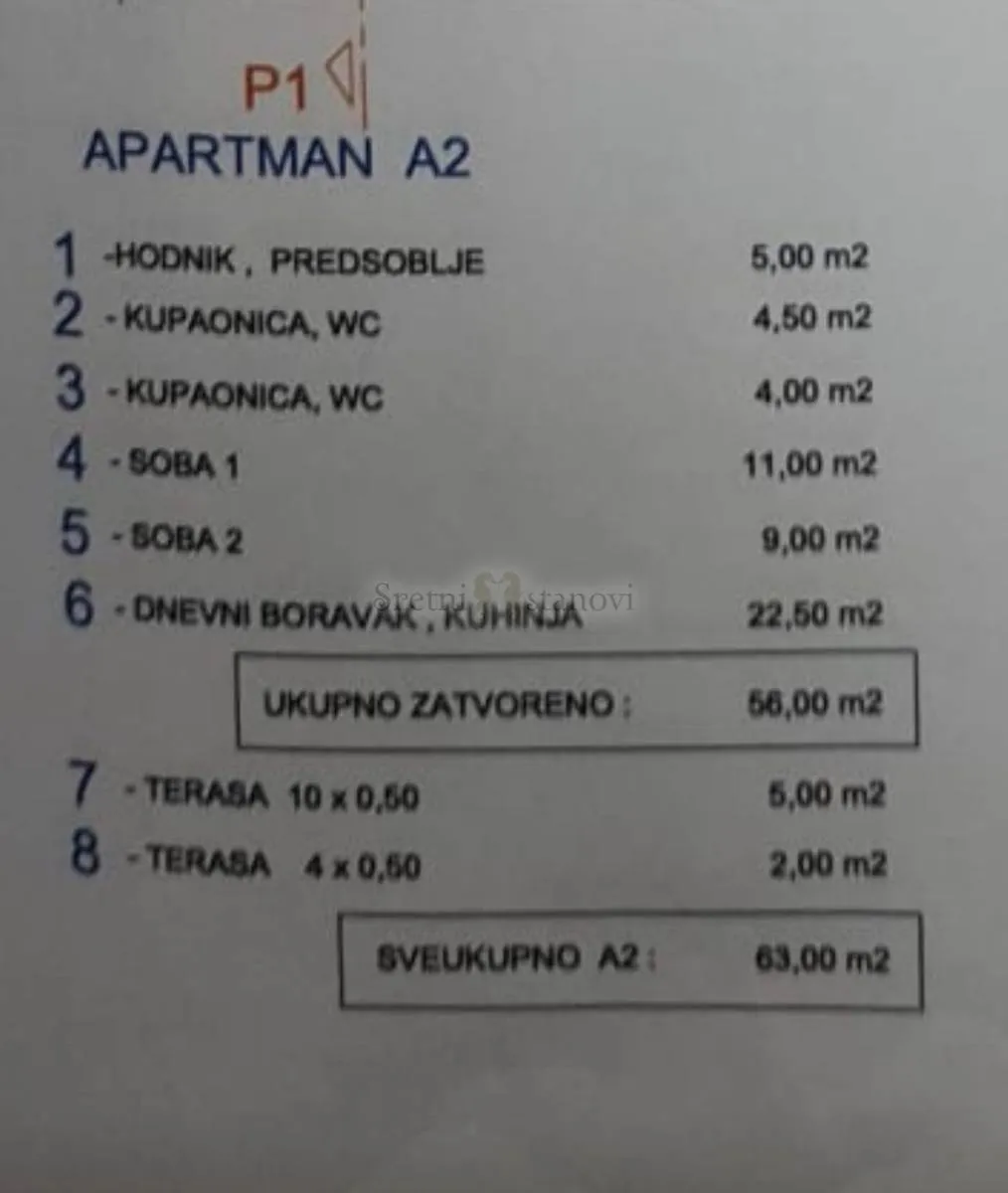 stan novalja, 2s + db, top lokacija, 1. kat, novogradnja - slika 16