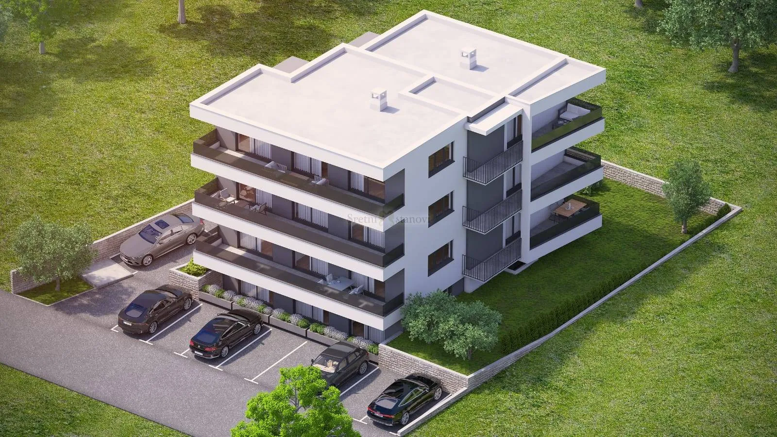 novogradnja mandre, pag, 2s+db, top lokacija, visoko prizemlje sa pogledom na more - slika 3