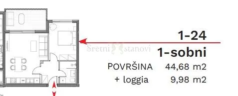 stan umag, 1s+db, parking, spremište u cijeni (1-24) - slika 6
