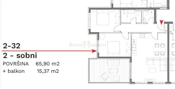 stan umag, 2s+db, parking, spremište u cijeni (2-32) - slika 6