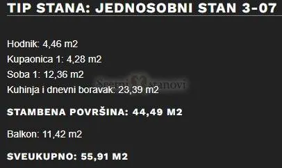 stan umag, 1s+db, parking, spremište u cijeni (3-07) - slika 7