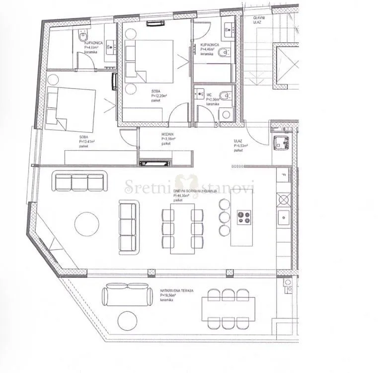 opatija, novogradnja, 104 m2, 2s+db, prodaja - slika 5