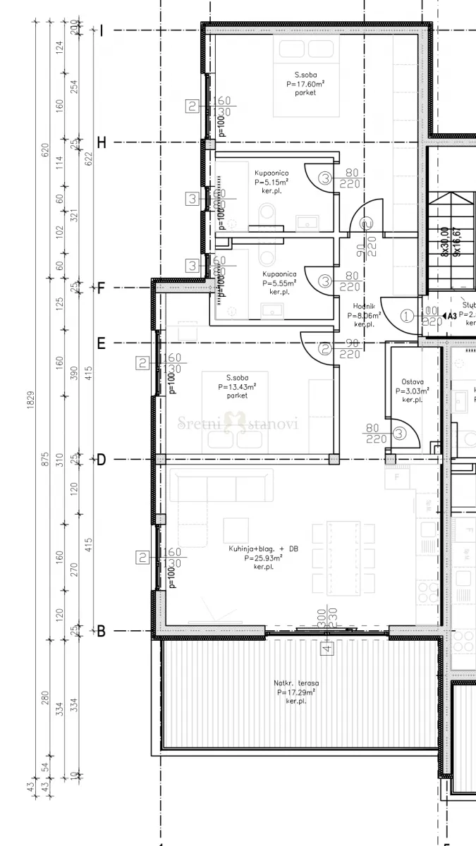 novalja, penthouse s pogledom i dva parkinga uz more - slika 7