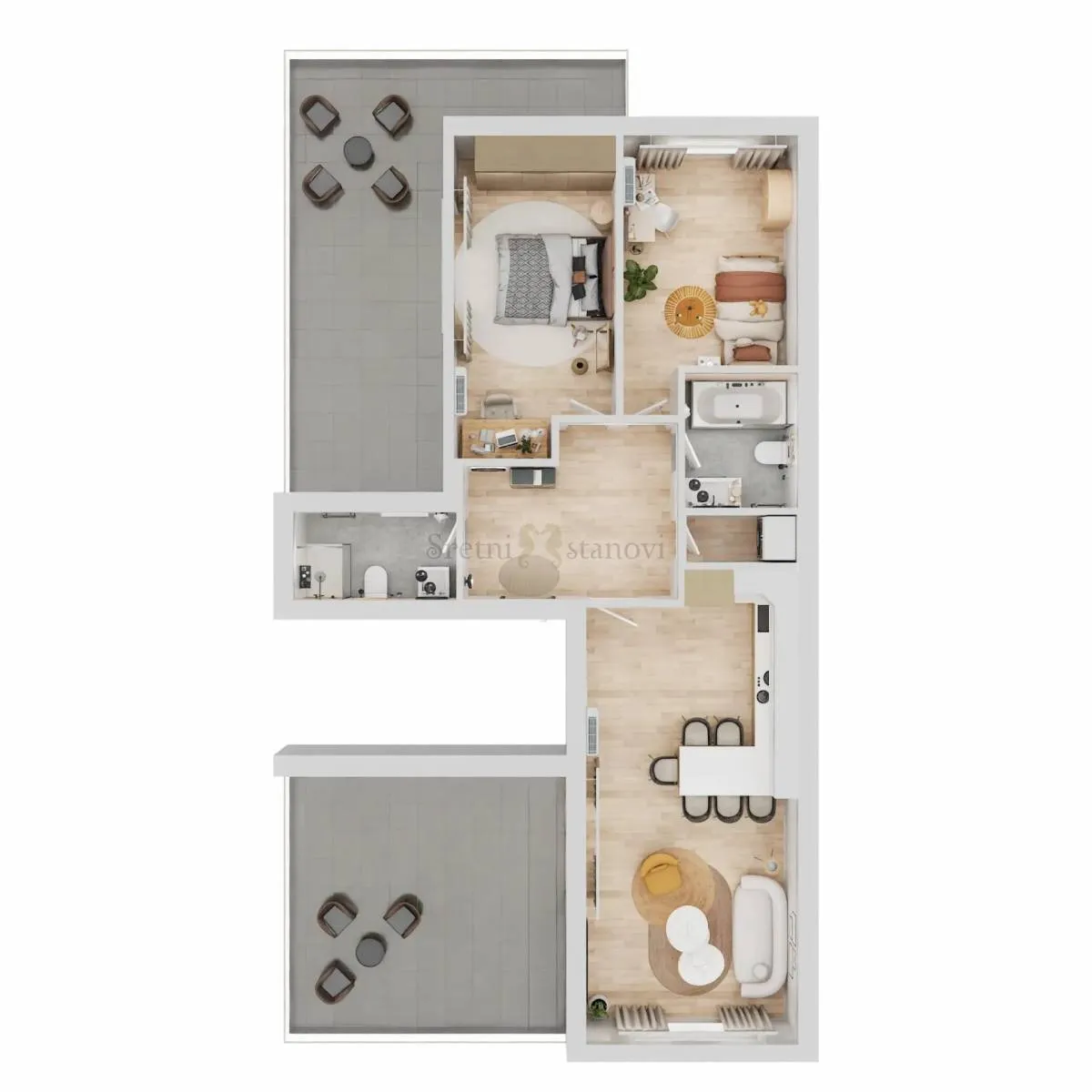 luksuzni penthouse na atraktivnoj lokaciji novogradnja - slika 8