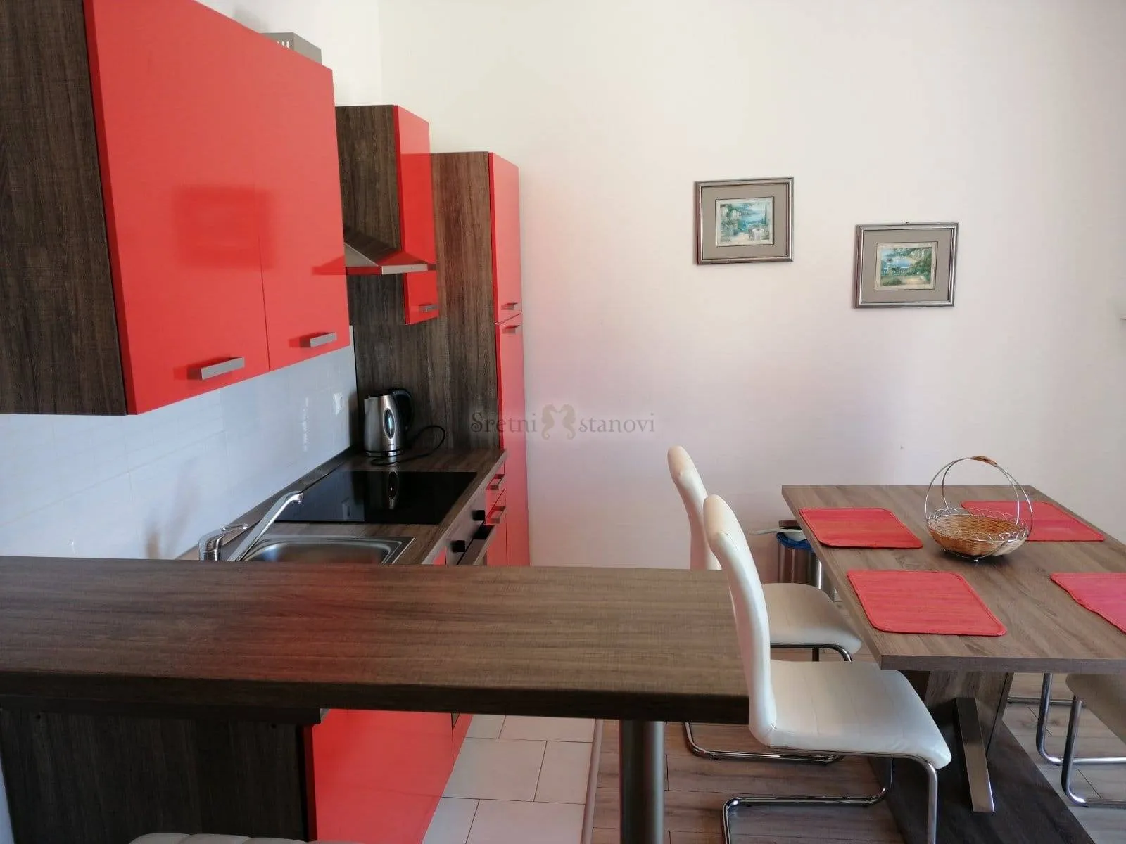 dramalj, 60 m2, 2s+db, 1. red do mora, kratkoročno - slika 2