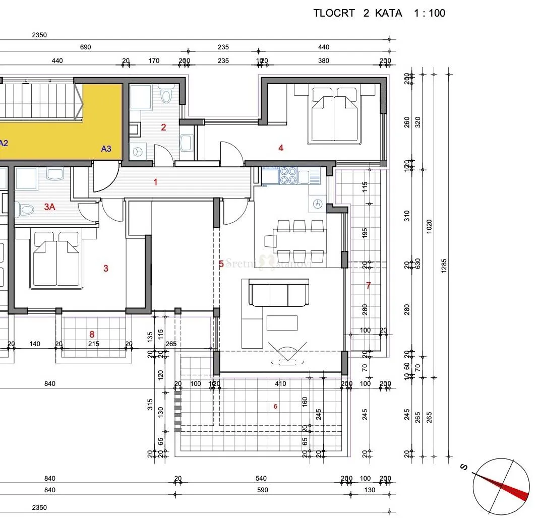 stara novalja, penthouse, prvi red do mora, a3 novogradnja - slika 4