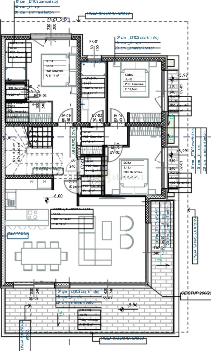 luksuzni penthouse s bazenom lovran, 171,06 m2, 3s+db - slika 3