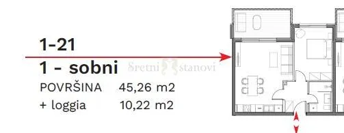 stan umag, 1s+db, parking, spremište u cijeni (1-21) - slika 6