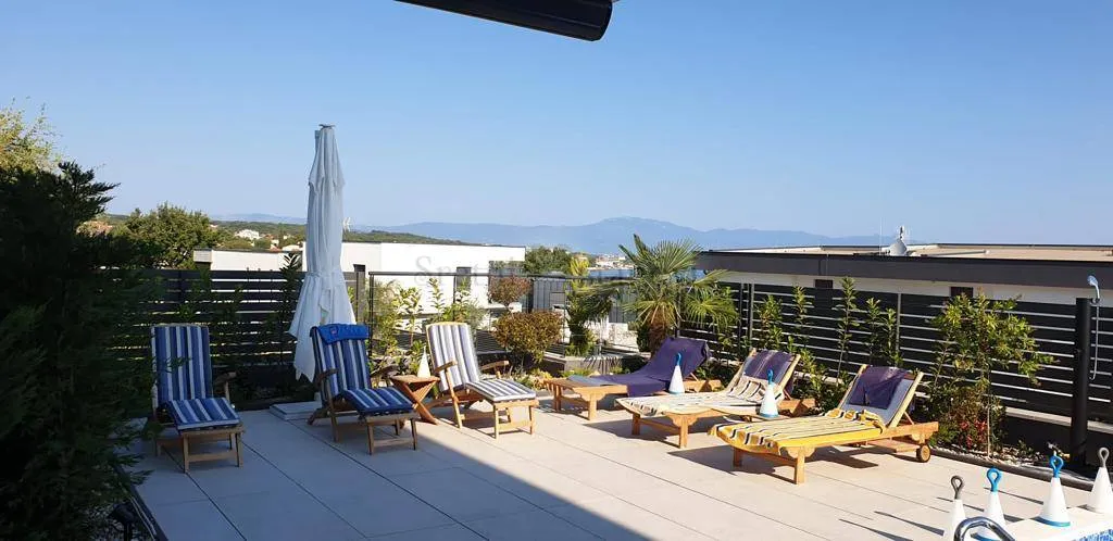 kuća krk, malinska, rova, 3s+db, pogled na more, bazen, 160+190m2 - slika 5