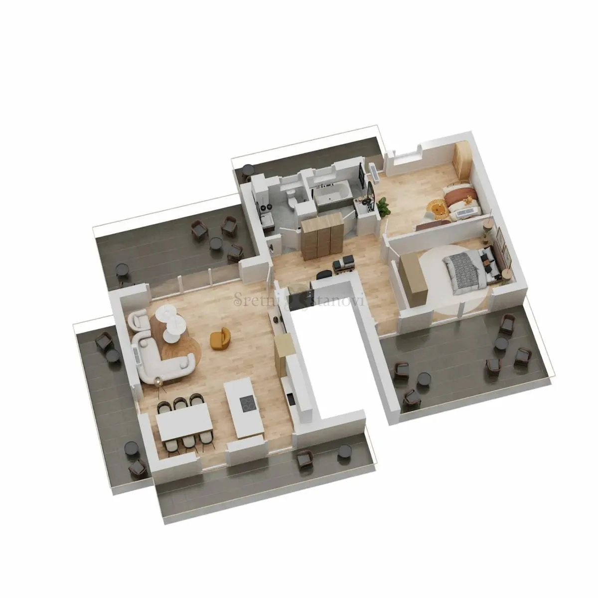 luksuzni penthouse na najpoželjnijoj lokaciji u gradu -neposredna blizina jarunskog jezera novogradnja - slika 9