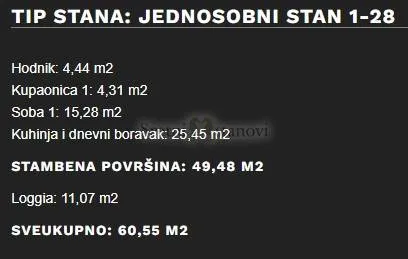 stan umag, 1s+db, parking, spremište u cijeni (1-28) - slika 7
