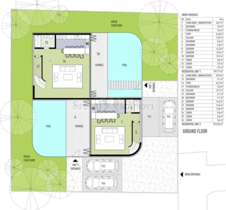 vodice, luksuzna kuća sa dvije stambene jedinice, 410 m2 - slika 8