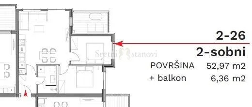 stan umag, 2s+db, parking, spremište u cijeni (2-26) - slika 6