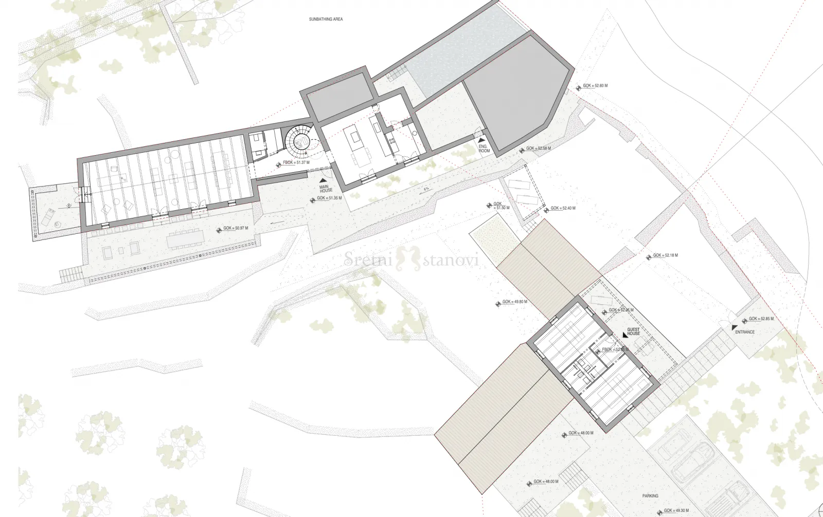 teren 1. red do mora zemljište otok šipan s projektom 54608m2, suđurađ - slika 8