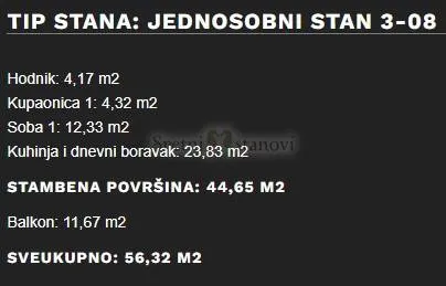 stan umag, 1s+db, parking, spremište u cijeni (3-08) - slika 7