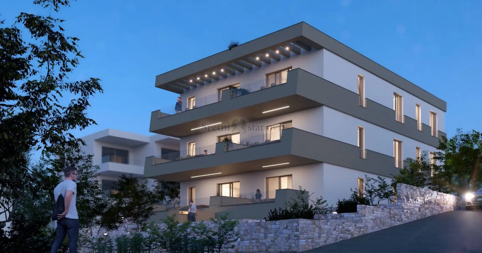 stan novalja, novogradnja, 2s + db, penthouse - slika 5
