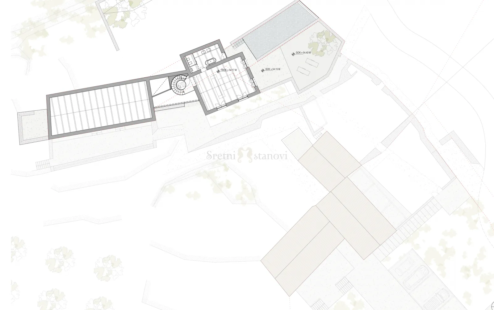 teren 1. red do mora zemljište otok šipan s projektom 54608m2, suđurađ - slika 9