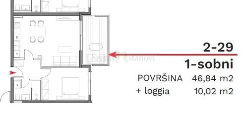 stan umag, 1s+db, parking, spremište u cijeni (2-29) - slika 6