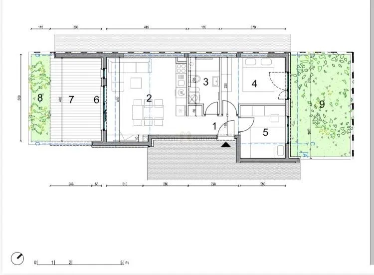 novalja, gajac, apartman 89,05 m2, 2s+db, vrt i parking - slika 4