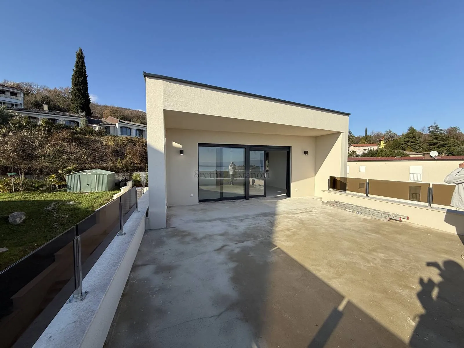 rivijera opatija, novogradnja, villa sa 2 stana, bazen, pogled - slika 20
