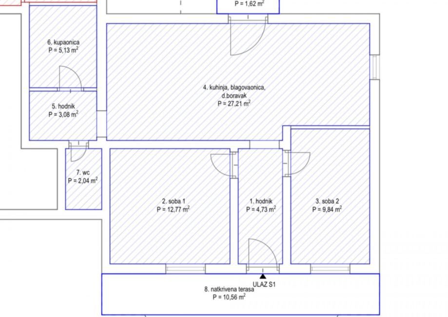 murter, 2-soban stan - 76,98 m2 sa terasom, parking, 400m od centra - slika 7
