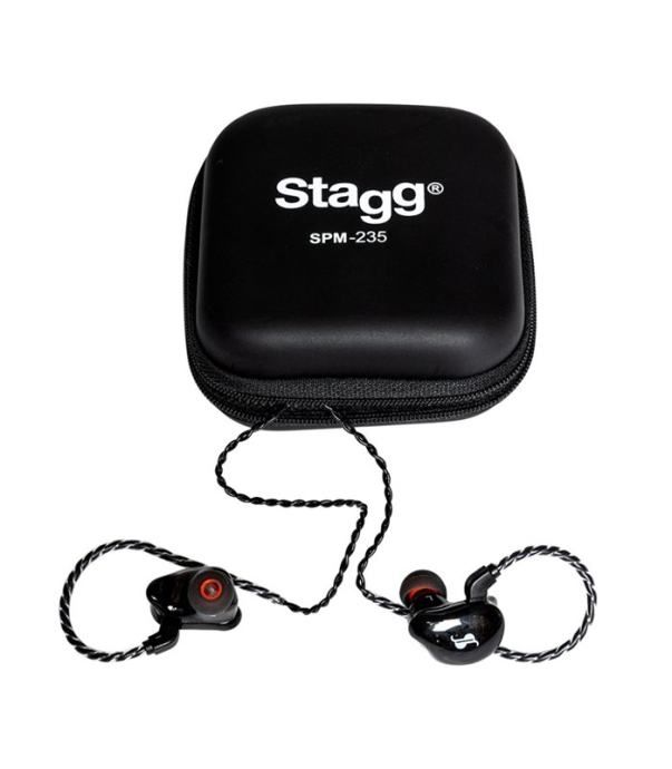 stagg spm-235 bk in-ear slušalice 2-drivera - slika 3