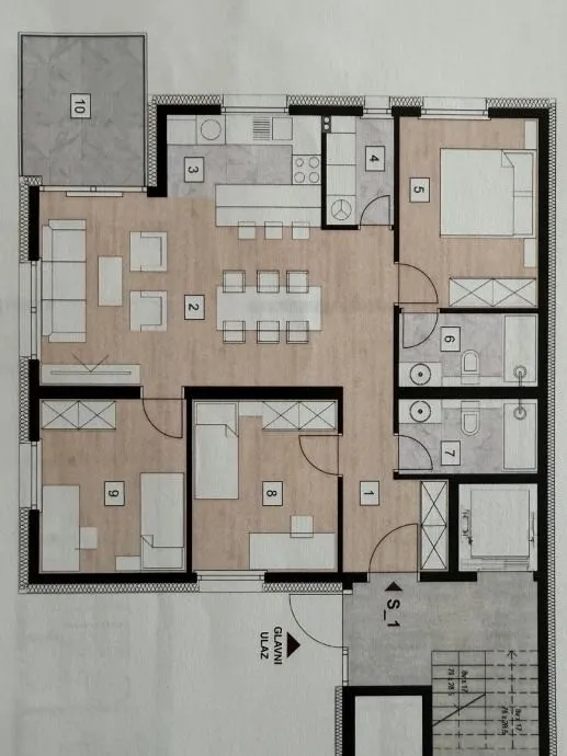 centar varaždina – 4-sobni, novogradnja, 92,65 m², terasa, parking - slika 8