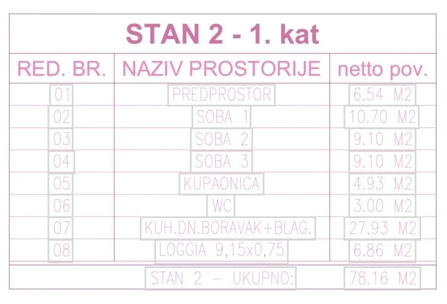 stan: osijek, vatrogasno naselje, 80.45 m2, 1.kat, novogradnja (prodaj - slika 22