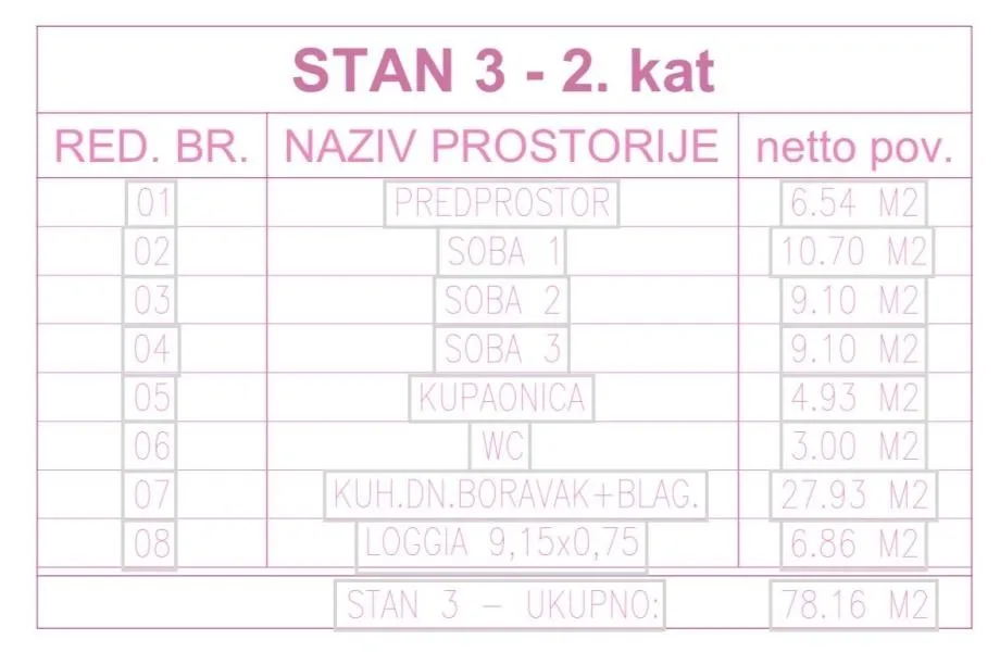 stan: osijek, vatrogasno naselje, 80.45 m2, 2.kat, novogradnja (prodaj - slika 26