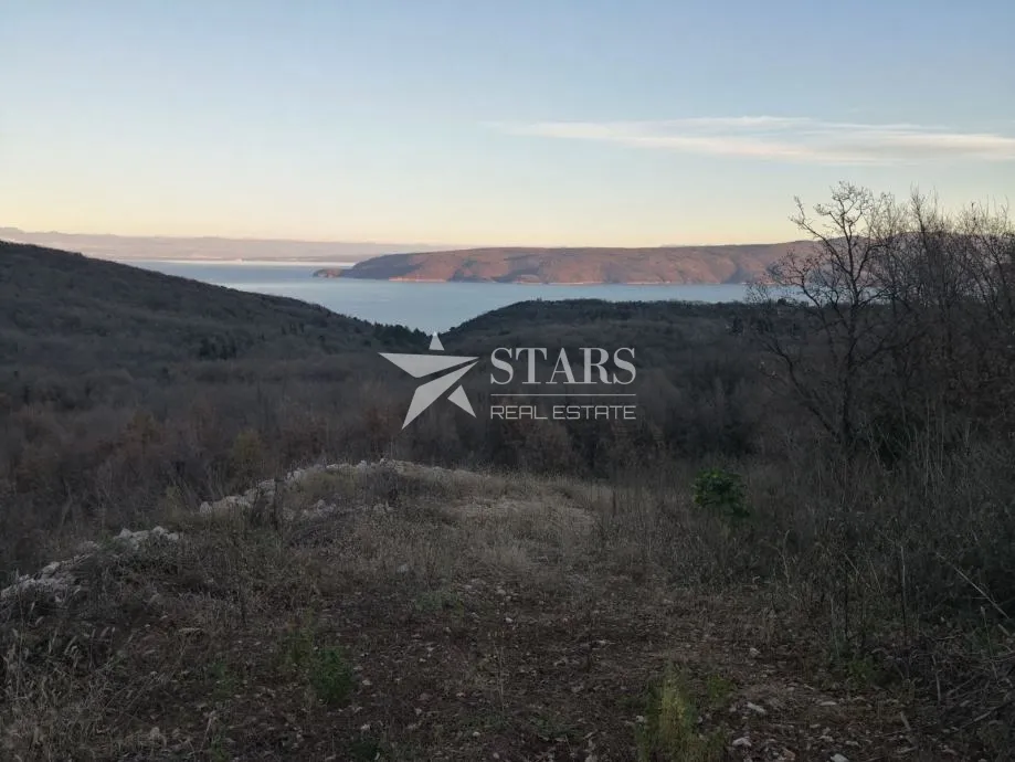 Mošćenička Draga, Brseč, građevinsko zemljište za dvije kuće s bazenom 2844m2 - Brseč, Mošćenička Draga