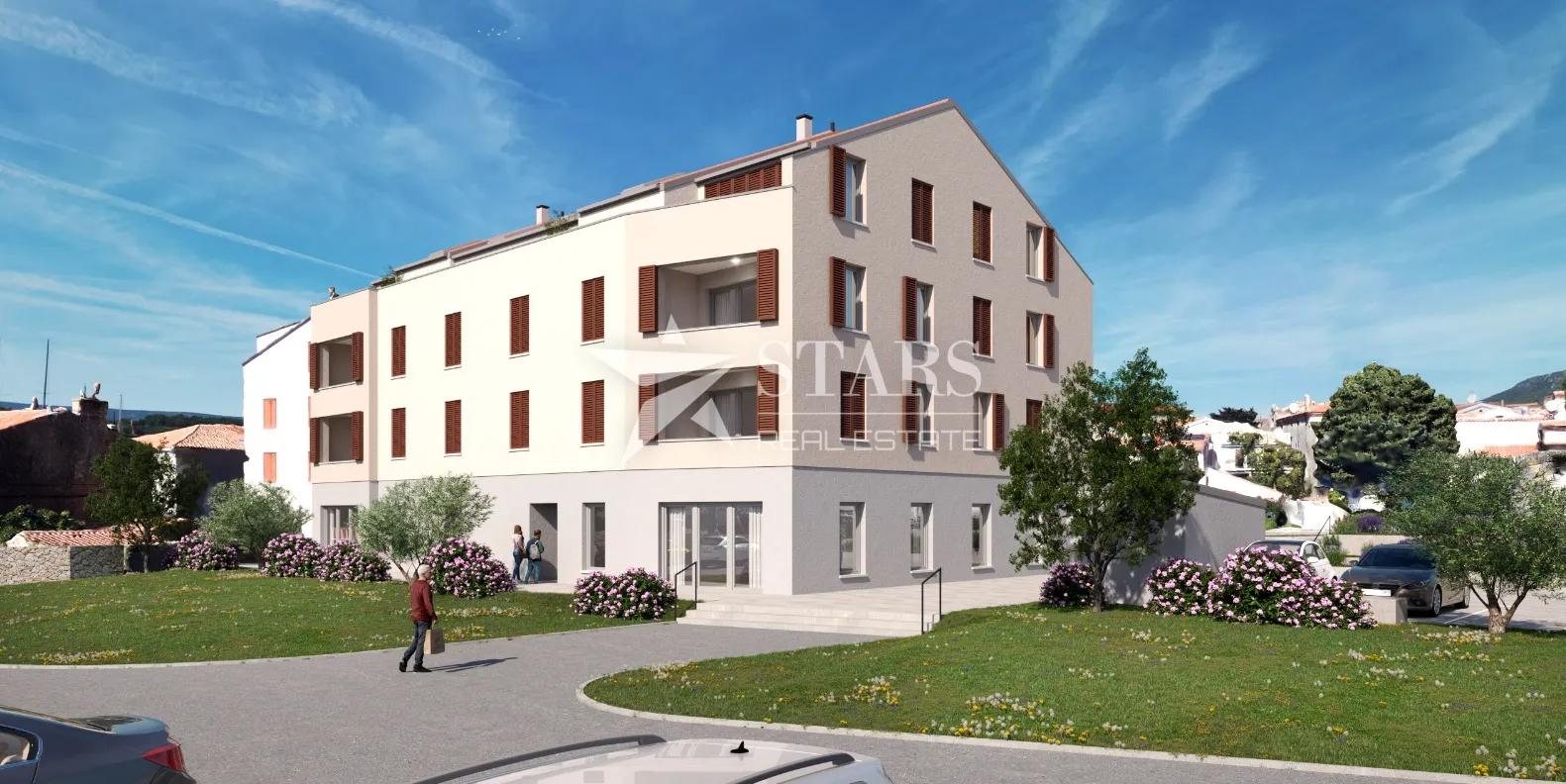 OTOK CRES, GRAD CRES –1S+DB 2.kat vrhunska novogradnja u strogom centru, 50 m od mora