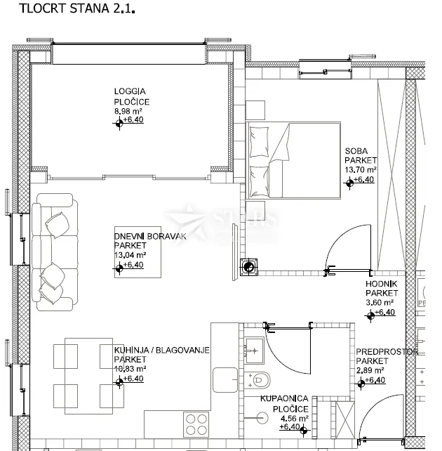 otok cres, grad cres –1s+db 2.kat vrhunska novogradnja u strogom centru, 50 m od mora - slika 2