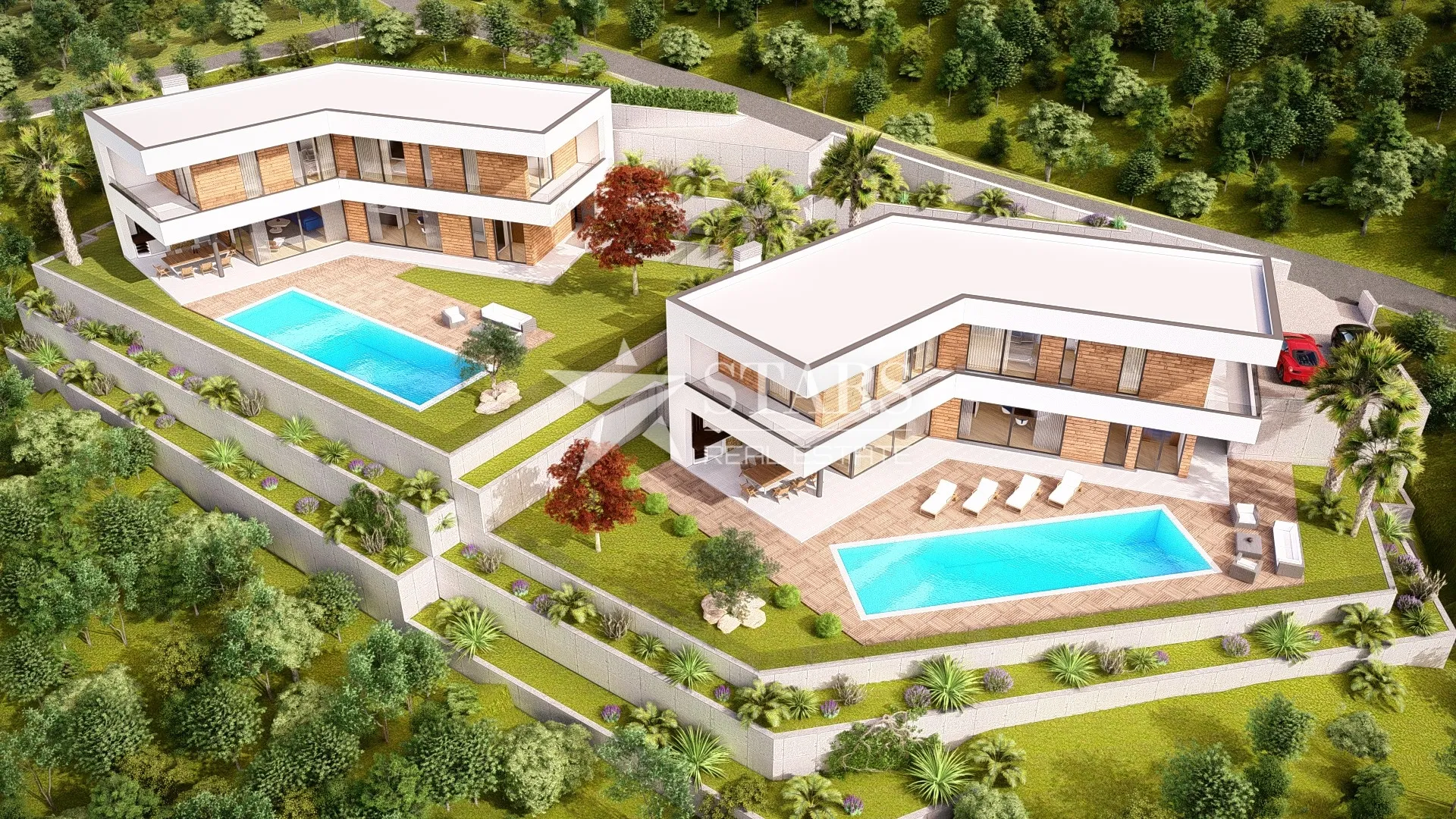 opatija, mošćenička draga građevinski teren 966 m² s projektom za vilu - slika 2