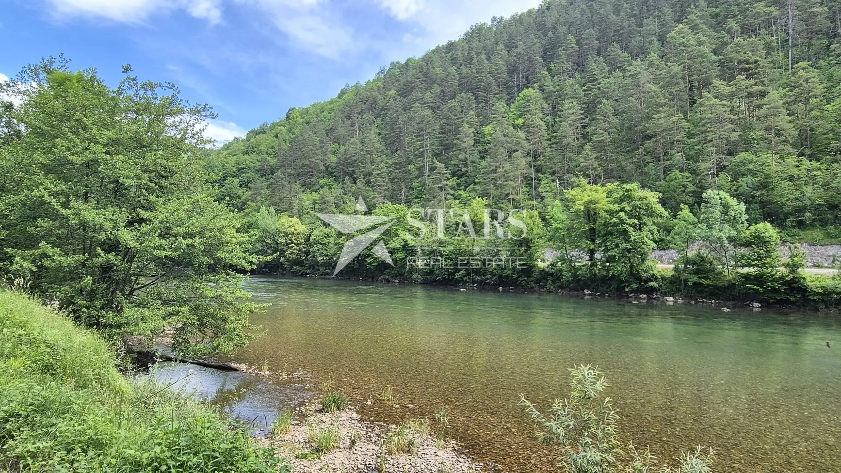 gorski kotar, blaževci - poljoprivredni teren uz rijeku kupu - slika 2