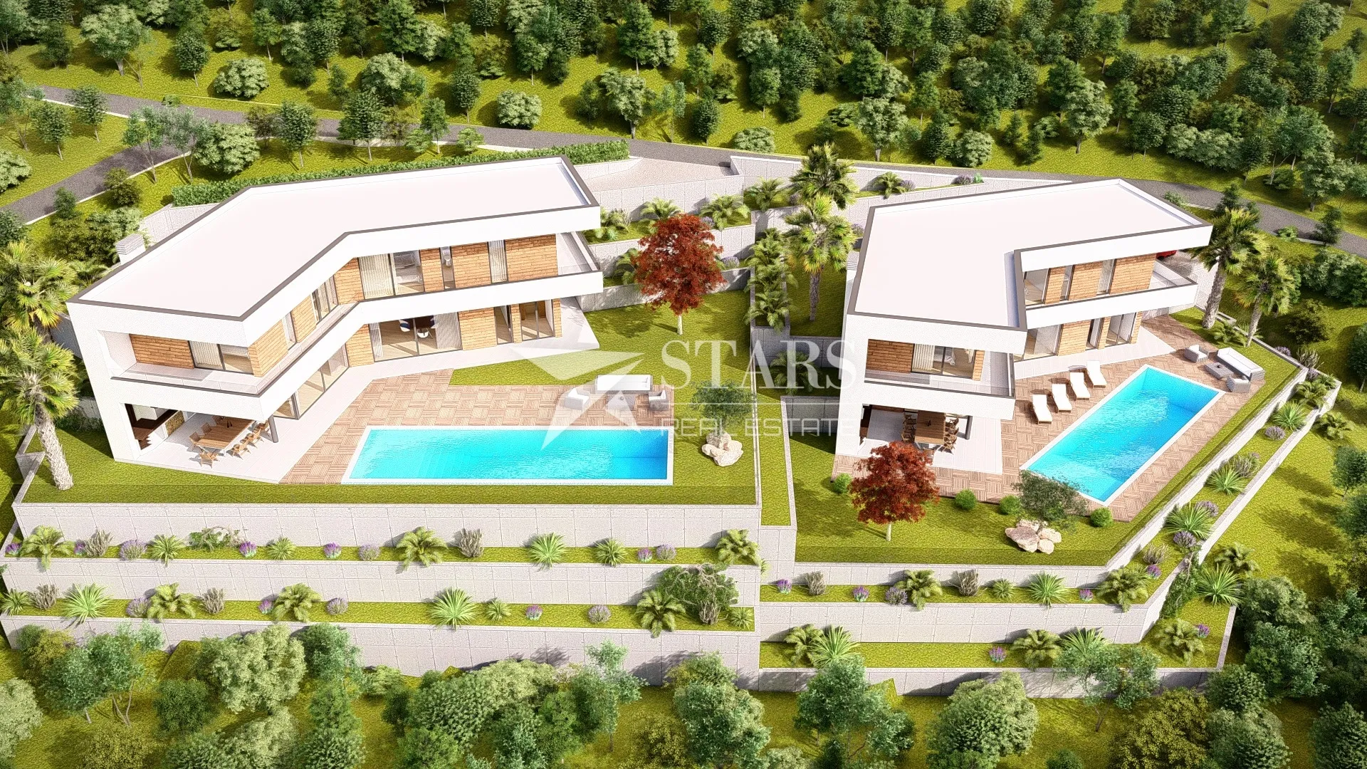 opatija, mošćenička draga građevinski teren 966 m² s projektom za vilu - slika 4