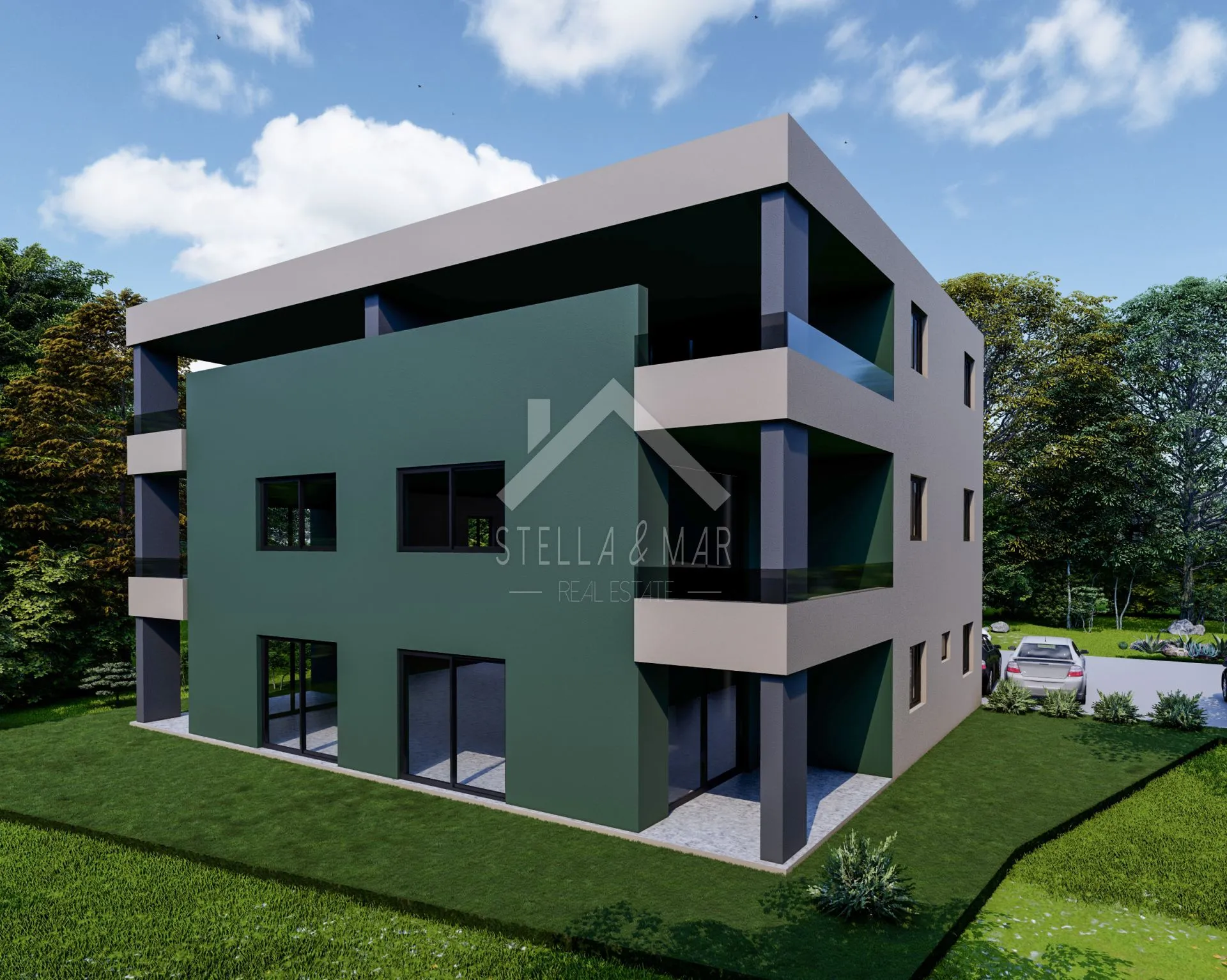 dvoetažan stan 140m2, 5 soba, u centru - vir, centar - slika 10